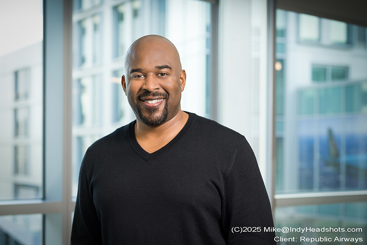 Client site environmental headshot by Mike at Indy Headshots. Sample image.